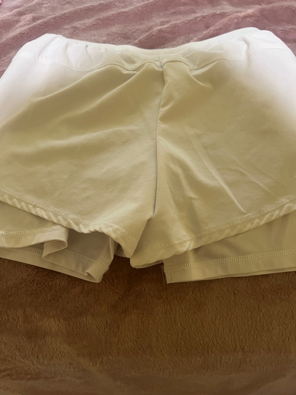 all in motion White Double-Layer Athletic Shorts - Picture 5 of 5